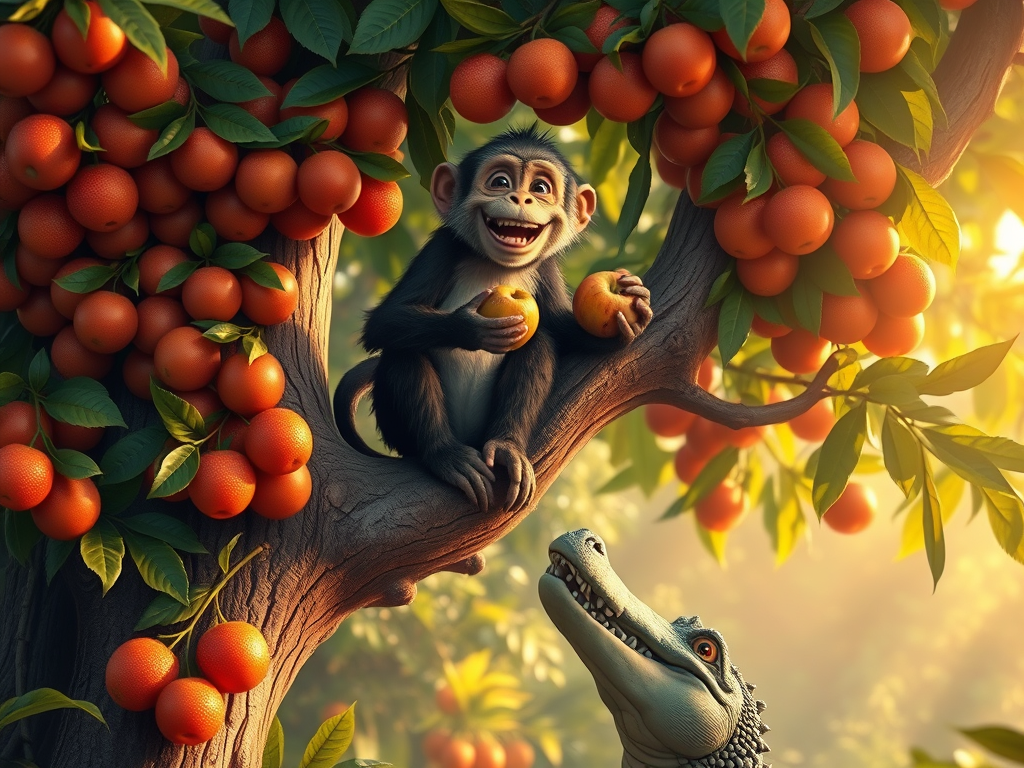 The Monkey and the Crocodile