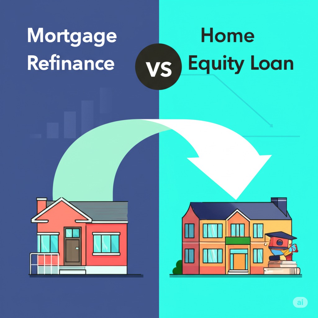 Mortgage Refinance vs Home Equity Loan