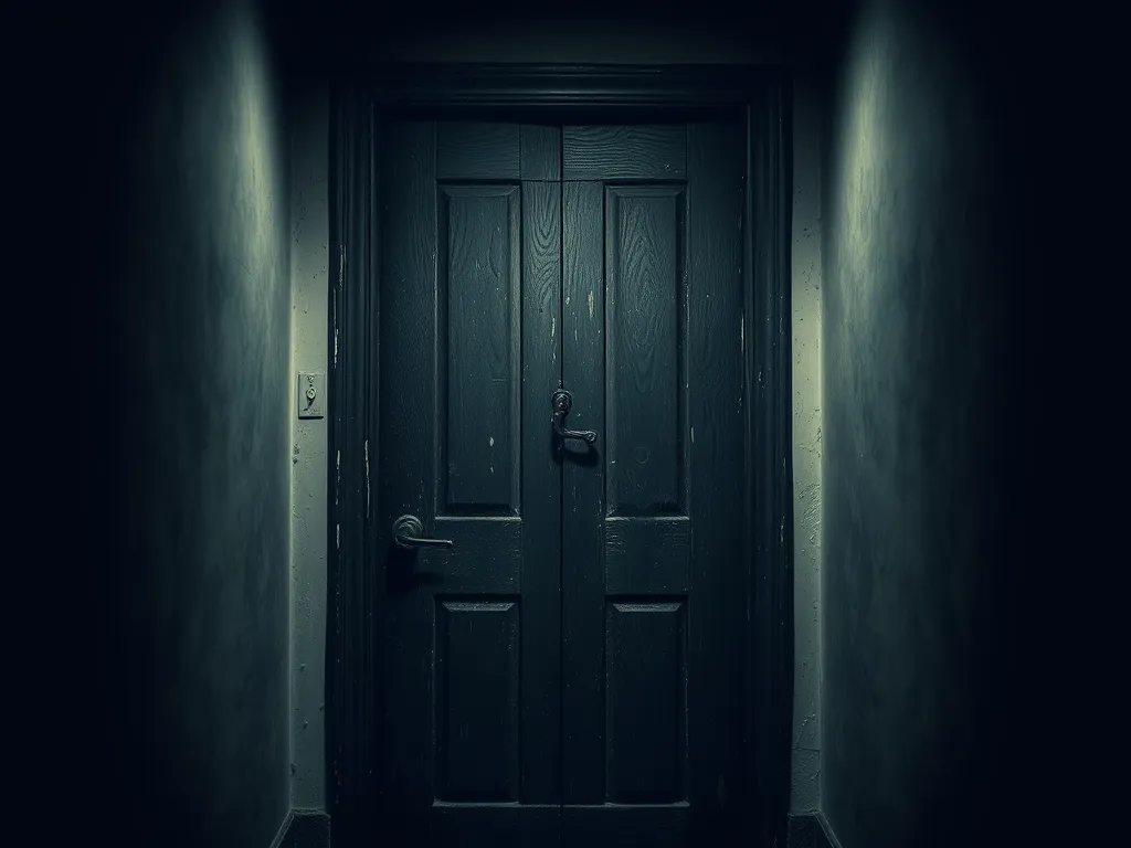 Haunted Bathroom Door