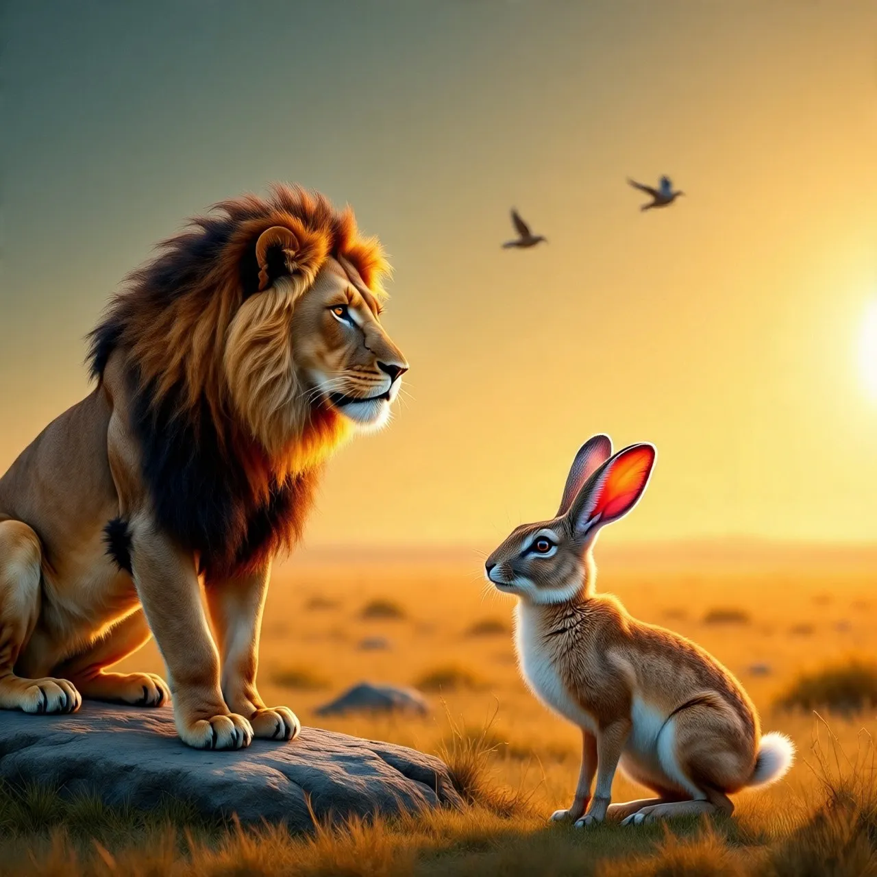 The Lion and The Hare
