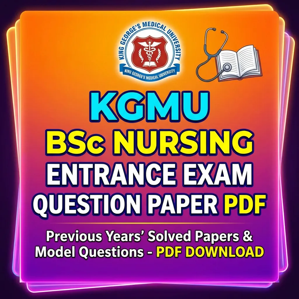 KGMU BSc Nursing Previous Year Question Paper PDF