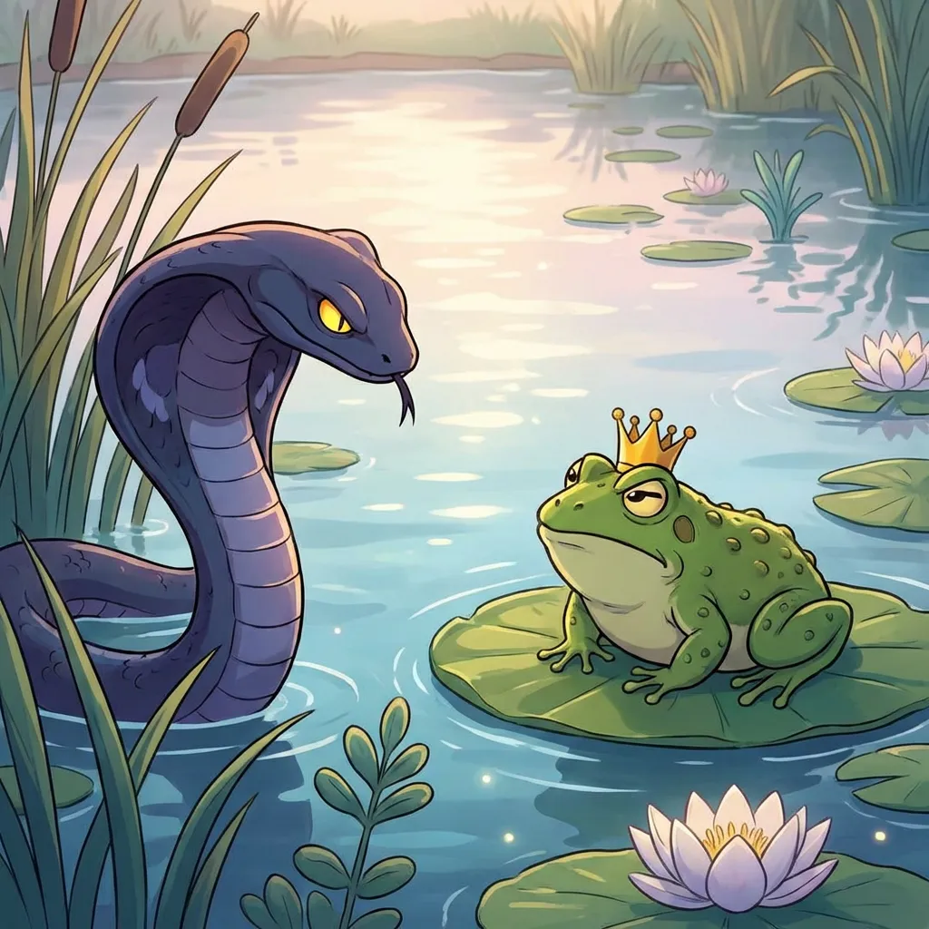 The Greedy Cobra and Frog King
