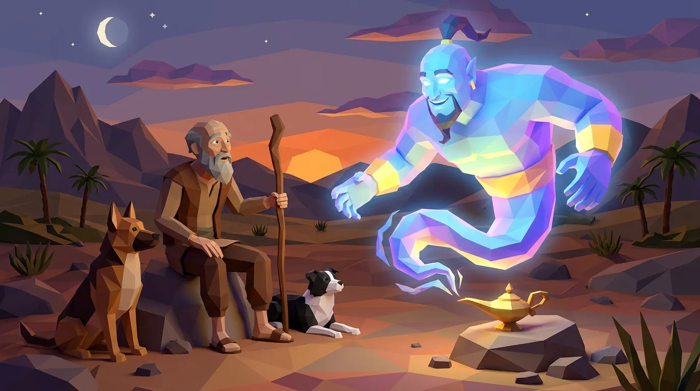 The Second Old Man and Dogs